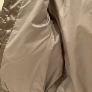 Girls North Face Metallic Silver Hooded Jacket